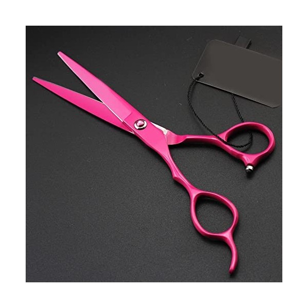 ciseaux de coiffeur Ciseaux De Coupe De Cheveux, 6,0 Pouces Rose Rouge Gauche Ciseaux De Coiffure Professionnels De Coiffeur 