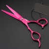 ciseaux de coiffeur Ciseaux De Coupe De Cheveux, 6,0 Pouces Rose Rouge Gauche Ciseaux De Coiffure Professionnels De Coiffeur 