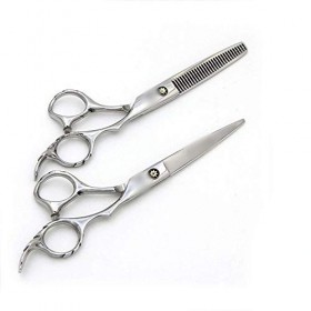 GaoF Ensemble de Coiffure Professionnel Haut de Gamme pour Coiffeur de 6 Pouces, Ciseaux à Dents Professionnels + Cisaillemen