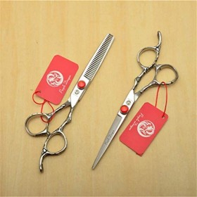 Professionnel Salon de Coiffure Haut de Gamme 6.0 Pouces Ciseaux de Coupe de Cheveux Dilution Ciseaux 9CR Acier Argent 4Pc En