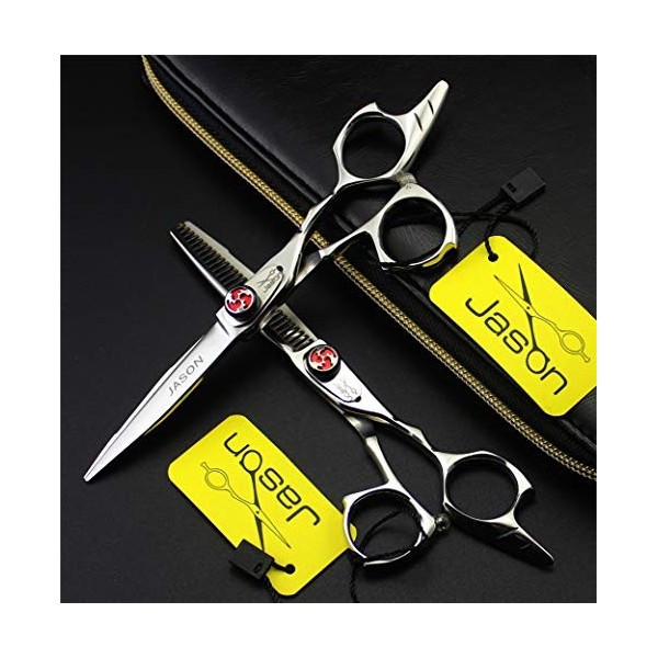 Professionnel Ciseaux de coiffure Ciseaux Dilution 5,5 pouces salon de coiffure Set haut de gamme Ice Forging 9CR Acier éléga