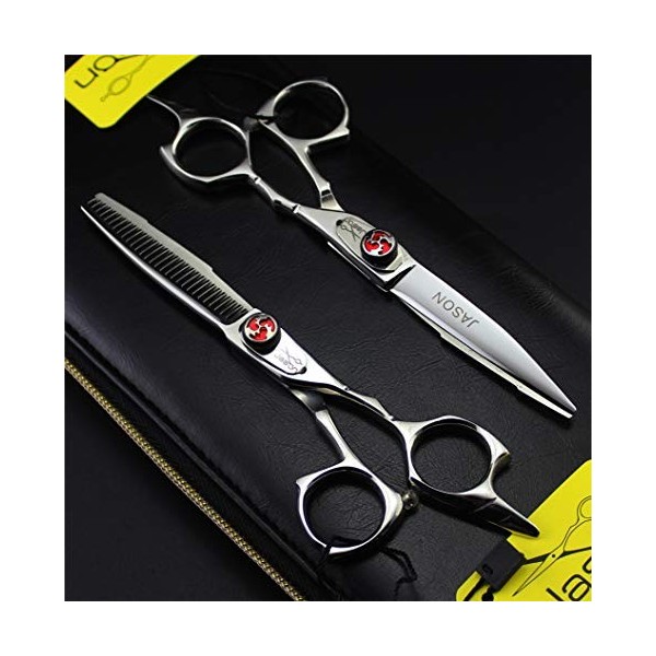 Professionnel Ciseaux de coiffure Ciseaux Dilution 5,5 pouces salon de coiffure Set haut de gamme Ice Forging 9CR Acier éléga