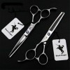 SXFJF Barber Gauche Ciseaux De Coiffure Main 5.5/6.0 Pouces, Coupe De Cheveux 440C en Acier Inoxydable Ciseaux Styling Outil 