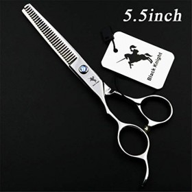 SXFJF Barber Gauche Ciseaux De Coiffure Main 5.5/6.0 Pouces, Coupe De Cheveux 440C en Acier Inoxydable Ciseaux Styling Outil 