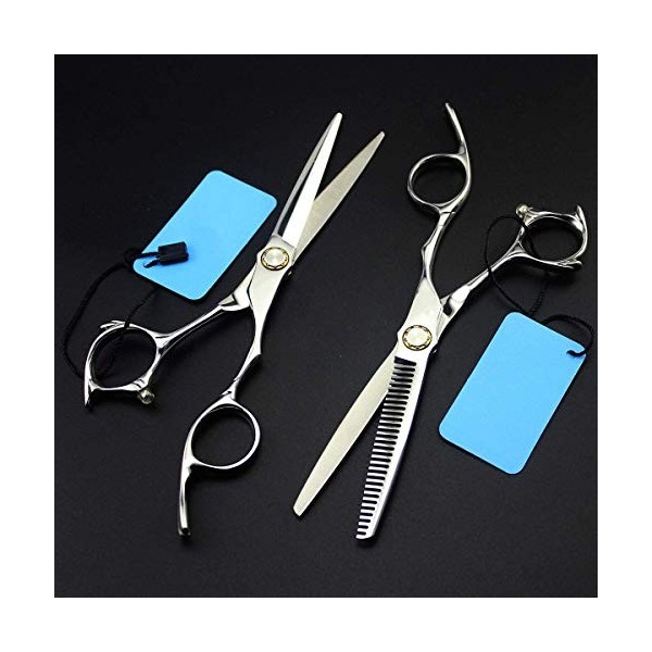 XBR Ciseaux de Coiffure Professionnels Set 6 Pouces Ciseaux de Coiffure Professionnels Amincissants Ciseaux de Coiffeur en Ac