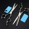 XBR Ciseaux de Coiffure Professionnels Set 6 Pouces Ciseaux de Coiffure Professionnels Amincissants Ciseaux de Coiffeur en Ac