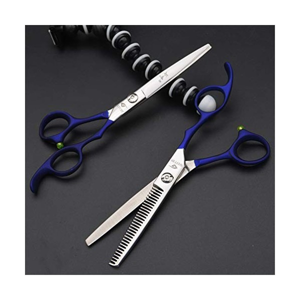 Coiffeur Cheveux Set De Coupe Ciseaux, 6,0 Pouces Ciseaux Coiffure Kit, Salon Dilution Ciseaux & Ciseaux Droits, Salon, Barbi