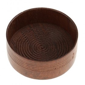 Trjgtas Blaireau en Bois for Hommes avec Bol de Tasse de Rasage Savon à Barbe de barbier, Bol de Brosse en Bois