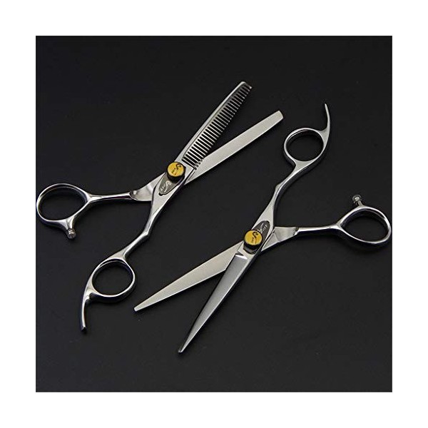 Professionnel Coiffure Ciseaux De Coiffure Set Haute Qualité Dilution Ciseaux Plat Dents Ciseaux 440C Japon en Acier Inoxydab