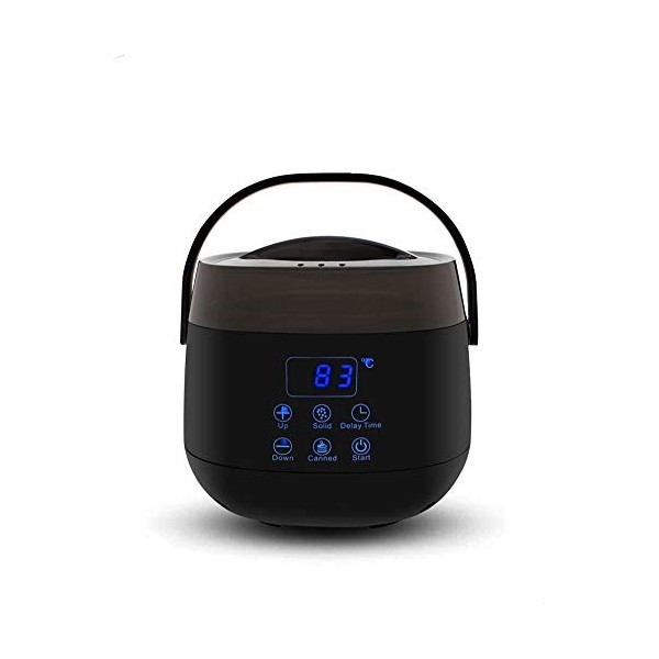 400 Ml Noir Mini Pot PoêLe AntiadhéSive Nombre Affichage Type Tactile ÉPilation Machine à Cire à Fondre