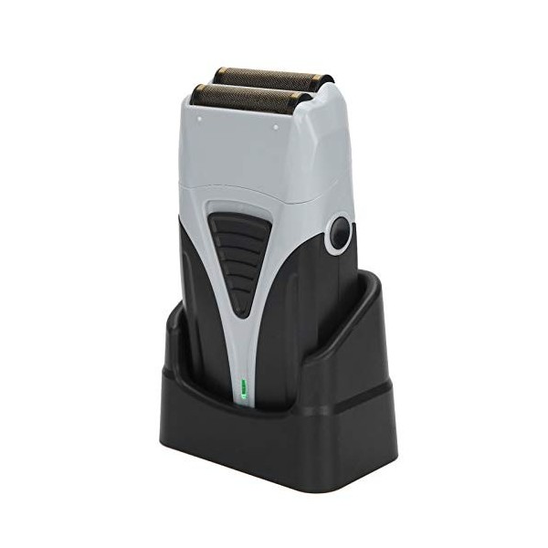 Rasoir électrique, Tondeuse à Barbe électrique Rechargeable rasoir à double tête avec Support de Charge et Lame à Double Broc