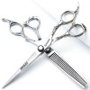 Ciseaux de coiffure professionnels de 15,2 cm, 16,5 cm, 17,8 cm, en acier inoxydable 440C pour barbier et usage domestique 2