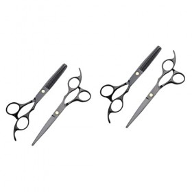 LALAFINA 4 Pièces Ciseaux à Cheveux En Acier Inoxydable Ciseaux En Acier Inoxydable Cisailles à Effiler Pour Couper Les Cheve