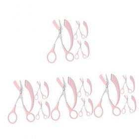 minkissy 12 Ensembles Tondeuse à Sourcils Croissant De Lune Rasoirs Pour Femmes Pour Le Rasage Ciseaux à Poils De Nez Beauté 