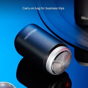 JUEMISSA Mini Rasoir électrique Rasoir Portable Gel Douche Complet Rasoir à Barbe Rechargeable Coupe-chaume Color : Black, S