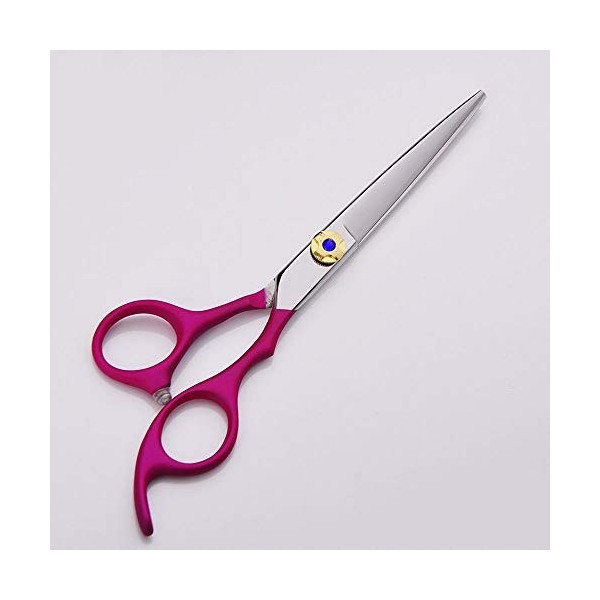 Outils de coupe des cheveux 6 ciseaux roses danimal familier, ensemble doutils de ciseaux danimal familier dacier inoxyda