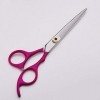 Outils de coupe des cheveux 6 ciseaux roses danimal familier, ensemble doutils de ciseaux danimal familier dacier inoxyda