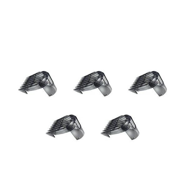 Wisalagin Lot de 5 peignes à cheveux 3-15 mm pour QC5510 QC5530 QC5550 QC5560 QC5570 QC5580 Accessoires de rasoir