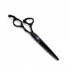 ciseaux de coiffeur Ciseaux de coupe de cheveux, 6 pouces Japon acier givré noir ciseaux de cheveux maquillage coupe coiffeur