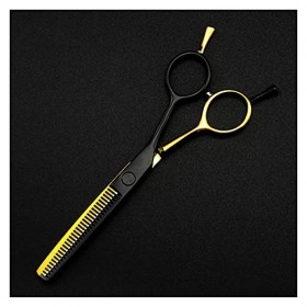 Ciseaux pour coupe de cheveux 5,5 pouces or et noir ciseaux de coiffure coupe de cheveux amincissement ciseaux de coupe de ch