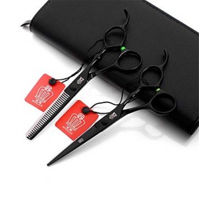 Jeu De Ciseaux De Coiffure Professionnels, Kit De Cisailles Déclaircissement De 6,0 Pouces, Ciseaux Mélangés Texturés, Boîti