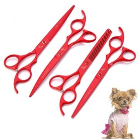 Xiaozhoukeji Ciseaux de toilettage de Cheveux danimal familier Professionnel Cisaillement de Cisaillement et Cisaillement de ...