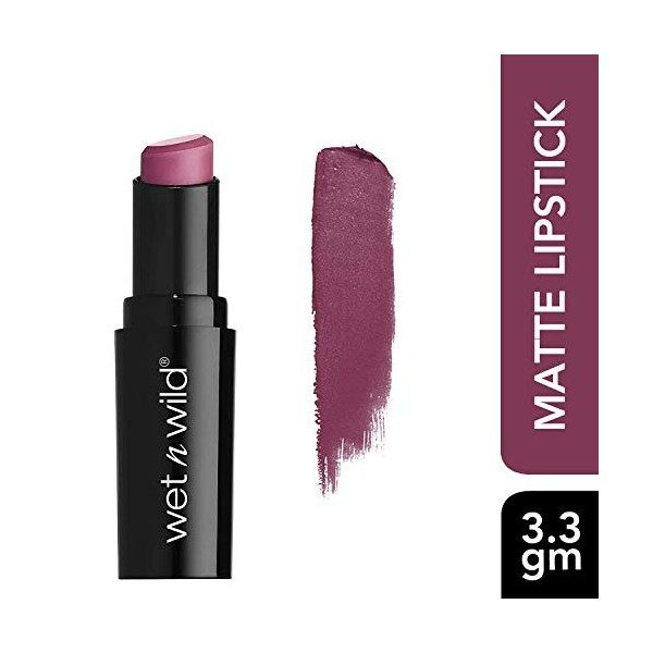 wet n wild – MegaLast Lip Color – Rouge à lèvres longue tenue & fini semi mat - Teinte Smooth Mauves - 100% Cruelty Free - Pr