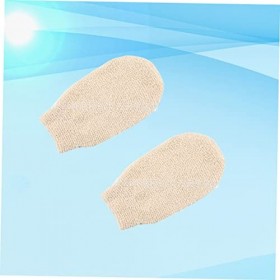 EVANEM Lot de 2 Gants en luffa for Le Corps Mitaines for Femme