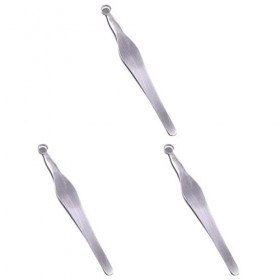 FRCOLOR 3 Pièces Outil Dépilation Du Nez Pincettes Pince à Épiler Le Visage Ciseaux De Toilettage En Acier Inoxydable Poils 