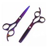 NC Ciseaux de Coiffure Violets 5,5/6 Pouces Outils de Coiffeur Amincissants Couleur : Ensemble de 5,5 Pouces Ensemble de 6