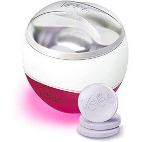 Kit de Cire électrique avec disques de Rechange pour Une épilation Longue durée jusquà 28 Jours de Peau Lisse Veet Spawax + 