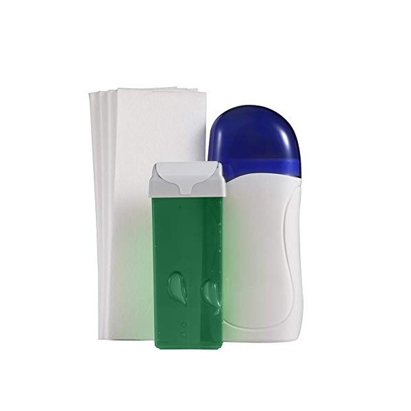 Cartouche Cire Rouleau,ÉPilateur à Cire, Chauffe-Cire avec Cartouche de Cire et éPilateur à Papier DéPilatoire Pour Bras,Jamb