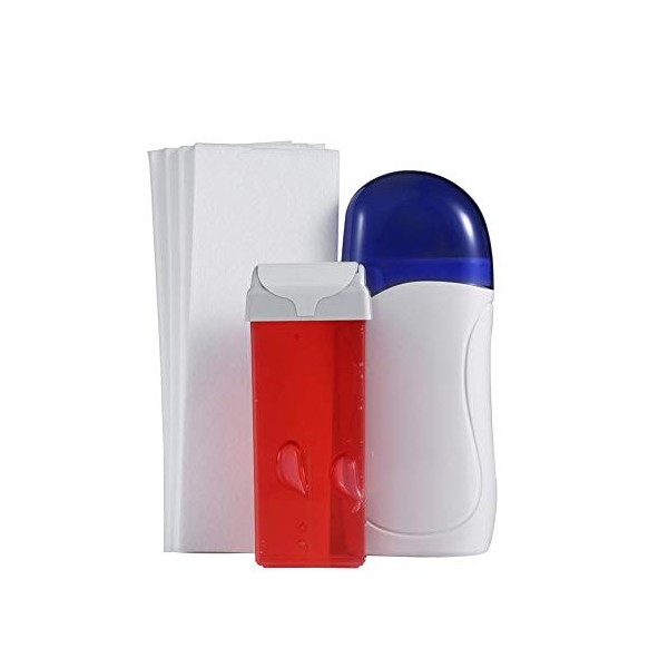Cartouche Cire Rouleau,ÉPilateur à Cire, Chauffe-Cire avec Cartouche de Cire et éPilateur à Papier DéPilatoire Pour Bras,Jamb