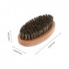 minkissy 12 Pièces Brosse À Barbe Accessoires De Voyage Outils De Coiffure Outils En Bois Brosse De Toilettage Pour Barbe Out