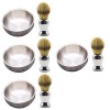 LALAFINA 4 Pièces Barbe Maison Et Accessoires Pain Rasage Pour Crème Brosse En Acier Grands Outils Professionnels Outil Homme