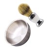 LALAFINA 4 Pièces Barbe Maison Et Accessoires Pain Rasage Pour Crème Brosse En Acier Grands Outils Professionnels Outil Homme