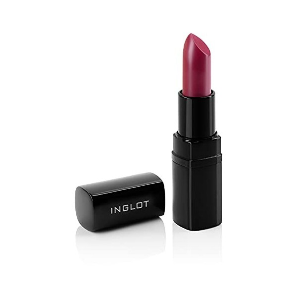 Inglot LipSatin Lipstick | Couvre Parfaitement | Adoucit, Nourrit et Régénère les Lèvres | Rouge à Lèvres Hydratant | Maquill