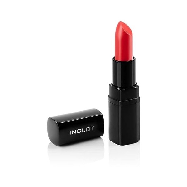 Inglot LipSatin Lipstick | Couvre Parfaitement | Adoucit, Nourrit et Régénère les Lèvres | Rouge à Lèvres Hydratant | Maquill