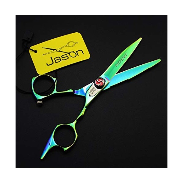 LBYB Ciseaux de Coupe de Cheveux Professionnel 5,5 Pouces 440C en Acier Inoxydable de Sharp Ciseaux Droites, Japon Doigt de R