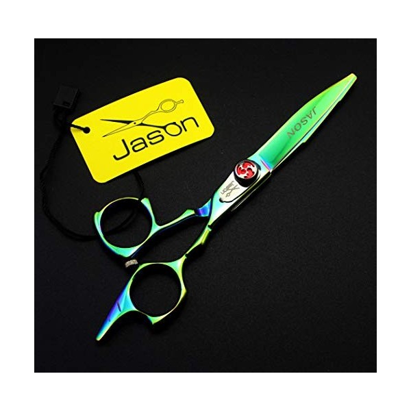 LBYB Ciseaux de Coupe de Cheveux Professionnel 5,5 Pouces 440C en Acier Inoxydable de Sharp Ciseaux Droites, Japon Doigt de R