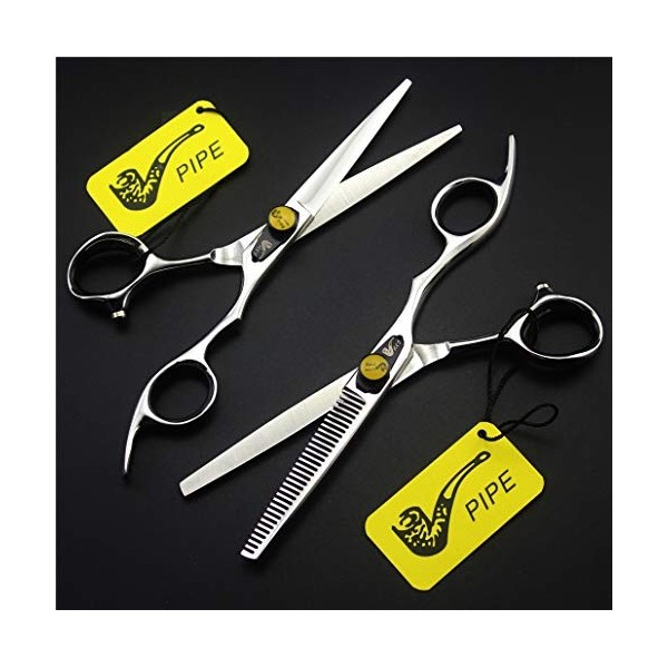 Argent Brillant coiffure professionnelle Ciseaux Haut de gamme 6 pouces Boutique Set haut de gamme 440C Styliste Barber Sciss