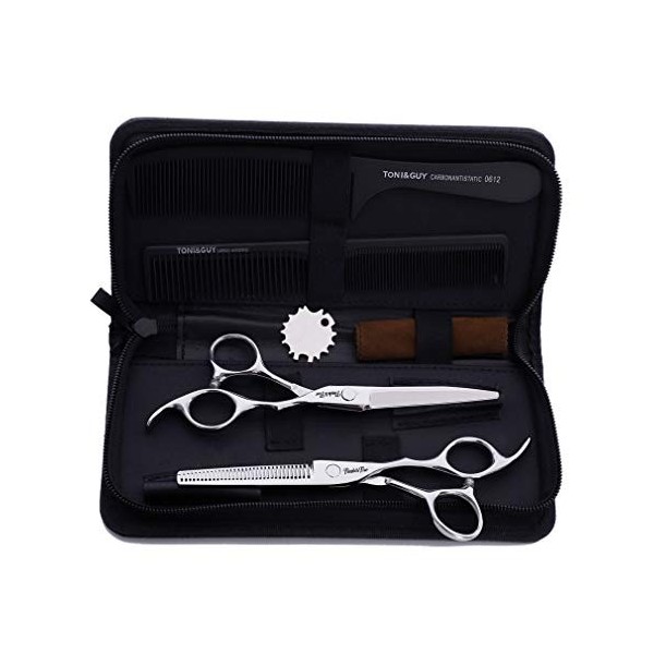 Professionnel 6,0 Pouces Ciseaux De Barbier Set Haut De Gamme Coiffeur Amincissement Ciseaux De Coiffure De Salon De Coiffure