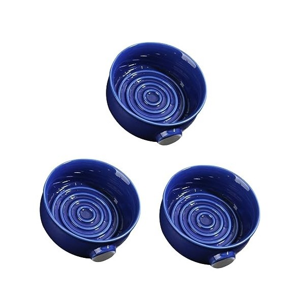 FRCOLOR 2 Pièces Plat De Crème À Raser Porte- À Raser Bol De Mousse À Raser Crème À Raser De Voyage Bol De À Raser Bol À Rase