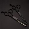 KOAIEZ 6,0 Pouces Noir Multifonctionnel Coiffure Coiffure Coiffure Ensemble De Cisailles, Kit De Ciseaux De Coupe De Cheveux 