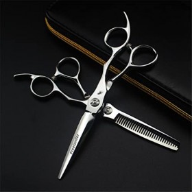 KOAIEZ Ensembles De Ciseaux De Coupe De Cheveux Professionnels De 6,0 Pouces, Ciseaux De Coiffure De Coiffeur en Acier Inoxyd