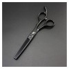 Xiaozhoukeji 6 Pouces Salon Noir Outils de Coupe de Cheveux Barbier Professionnel Coupes de Cheveux Ciseaux Ciseaux Ciseaux C