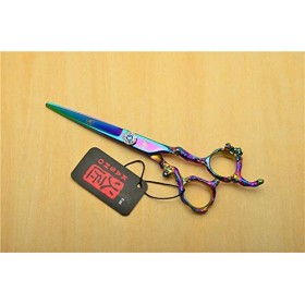 YING Multi-Couleur en Option 6,0 Pouces poignée de Dragon Saphir Professionnel Ciseaux de Coiffure en Acier Inoxydable Ensemb
