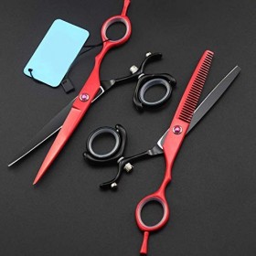 YQGOO Ensemble de Ciseaux de Coupe de Cheveux Professionnels Ciseaux de Coupe de Cheveux pour Coiffeur/Coiffeur/Salon de Coif