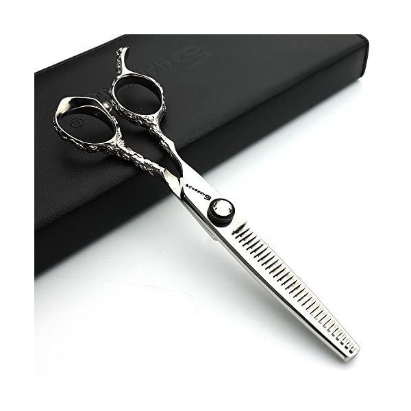 Ciseaux de coiffure pour gauchers 6 pouces coiffure styliste coiffeur ciseaux ensemble Scissors set 