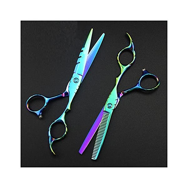 Cheveux Ciseaux Professionnel 440C 6 Ciseaux de cheveux verts Coupes de coiffure Ciseaux Ciseaux Ciseaux Ciseaux Ciseaux C